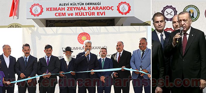KEMAH CEM VE KÜLTÜR EVİNİN AÇILIŞINI CUMHURBAŞKANI ERDOĞAN YAPTI